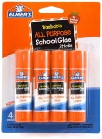 Elmer's Washable All-Purpose School Glue Sticks, 0.24 oz Each, 4 Sticks per Pack (E542) Elmer's Washable All-Purpose School Glue Sticks, 0.24 oz Each, 4 Sticks per Pack (E542)