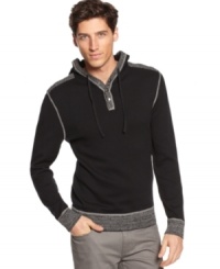 Get a fresh start on style these season with this hooded sweatshirt from INC International Concepts. Get a fresh start on style these season with this hooded sweatshirt from INC International Concepts.