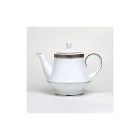 Noritake Crestwood Platinum Tea Pot Noritake Crestwood Platinum Tea Pot