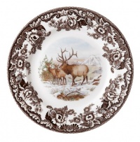 Spode Woodland American Wildlife Elk Dinner Plate Spode Woodland American Wildlife Elk Dinner Plate