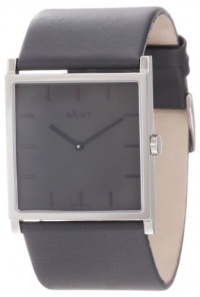 a.b. art Unisex EL106 Series EL Stainless Steel Swiss Quartz Grey Dial and Leather Strap Watch a.b. art Unisex EL106 Series EL Stainless Steel Swiss Quartz Grey Dial and Leather Strap Watch