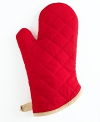 Your hands are your most precious cooking commodity - protect them with this stylish and unbelievably comfortable oven mitt. It's soft, quilted and vibrant, with a terry cloth lining to keep your hands safe. Limited lifetime warranty. Your hands are your most precious cooking commodity - protect them with this stylish and unbelievably comfortable oven mitt. It's soft, quilted and vibrant, with a terry cloth lining to keep your hands safe. Limited lifetime warranty.