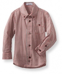 Kitestrings Boys 2-7 Toddler Micro Check Button Front Shirt, Red/Black Plaid, 2T Kitestrings Boys 2-7 Toddler Micro Check Button Front Shirt, Red/Black Plaid, 2T