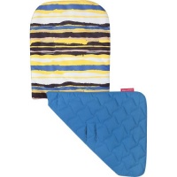 Maclaren Seat Liner, Messy Stripe Spectra Yellow/Deep Water Maclaren Seat Liner, Messy Stripe Spectra Yellow/Deep Water