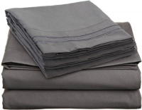 Clara Clark Premier 1800 Series 4pc Bed Sheet Set - Queen, Charcoal Stone Gray, Clara Clark Premier 1800 Series 4pc Bed Sheet Set - Queen, Charcoal Stone Gray,