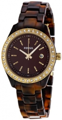 Fossil Women's ES2922 Stella Brown Dial Watch Fossil Women's ES2922 Stella Brown Dial Watch