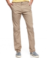 Man cannot survive on jeans alone. Head into neutral territory with these laid-back chinos from Volcom. Man cannot survive on jeans alone. Head into neutral territory with these laid-back chinos from Volcom.