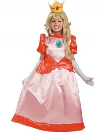 Super Mario Brothers Child's Deluxe Costume, Princess Peach Costume Super Mario Brothers Child's Deluxe Costume, Princess Peach Costume