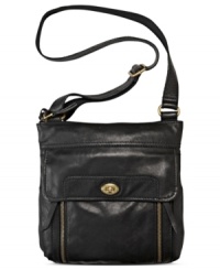 Give your everyday adventures some artisan appeal with this Stanton Traveler crossbody from Fossil. Sumptuous leather is decked out in vintage-inspired details for an easy going look, while plenty of card slots and compartments offer exquisite organization within. Give your everyday adventures some artisan appeal with this Stanton Traveler crossbody from Fossil. Sumptuous leather is decked out in vintage-inspired details for an easy going look, while plenty of card slots and compartments offer exquisite organization within.