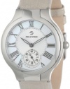 Philip Stein Women's 41-CMOP-CMBZ Round Mother-Of-Pearl Bronze Metallic Calf Strap Watch