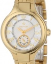 Philip Stein Women's 44GP-FMOP-SS5GP Round Gold Plated Mother-Of-Pearl Gold Plated Bracelet Watch