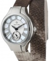 Philip Stein Women's 44-CMOP-UWPY Round Mother-Of-Pearl Neutral Python Print Wrap Strap Watch