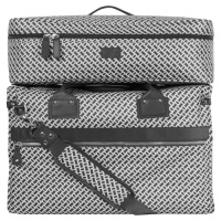 Diane Von Furstenberg On The Go Medium 2 Piece Luggage Set (Black/White) Diane Von Furstenberg On The Go Medium 2 Piece Luggage Set (Black/White)