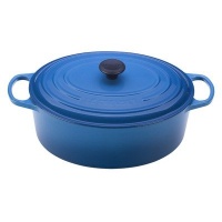 Le Creuset Signature Enameled Cast-Iron 5-Quart Oval French Oven, Marseille Le Creuset Signature Enameled Cast-Iron 5-Quart Oval French Oven, Marseille