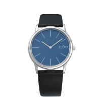 Skagen Men's 858XLSLN Steel Ultra Slim Black Blue Watch Skagen Men's 858XLSLN Steel Ultra Slim Black Blue Watch
