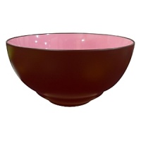 A modern and creative dinnerware pattern with a matte chocolate brown rim and a pop of glazed color in the center! Each piece is a different vibrant accent for your table. Made in Germany. Dishwasher safe. A modern and creative dinnerware pattern with a matte chocolate brown rim and a pop of glazed color in the center! Each piece is a different vibrant accent for your table. Made in Germany. Dishwasher safe.