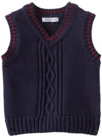 Kitestrings Baby-Boys Infant Cotton Cable Sweater Vest, Peacoat Navy, 18M Kitestrings Baby-Boys Infant Cotton Cable Sweater Vest, Peacoat Navy, 18M