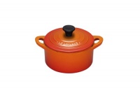 Le Creuset Enameled Cast-Iron 1/3-Quart Mini Cocotte, Flame Le Creuset Enameled Cast-Iron 1/3-Quart Mini Cocotte, Flame