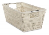 Whitmor 6500-2712 Small Rattique shelf tote, Latte Whitmor 6500-2712 Small Rattique shelf tote, Latte