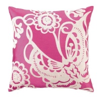 Trina Turk Embroidered Butterfly Pillow, Pink, 20 x 20 Trina Turk Embroidered Butterfly Pillow, Pink, 20 x 20