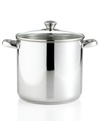 An aluminum encapsulated base and stainless steel body create the perfect vessel for simmering stews, tenderizing meats and bringing hearty dishes to the table. Safe for all stovetops, the versatile and durable piece provides quick and even heating to all of your culinary endeavors. Limited lifetime warranty. An aluminum encapsulated base and stainless steel body create the perfect vessel for simmering stews, tenderizing meats and bringing hearty dishes to the table. Safe for all stovetops, the versatile and durable piece provides quick and even heating to all of your culinary endeavors. Limited lifetime warranty.