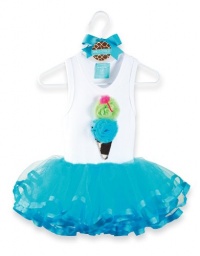 Mud Pie Wild Child Giraffe Tutu Dress, Blue/White, 0-6 Months Mud Pie Wild Child Giraffe Tutu Dress, Blue/White, 0-6 Months