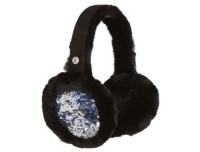 UGG Australia Women's Sparkle Camo Earmuff Hat,Black UGG Australia Women's Sparkle Camo Earmuff Hat,Black