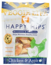 Dogswell Veggie Life Happy Hips Chicken & Apple Treats for Adult Dogs, 5-Ounce Pouches (Pack of 6) Dogswell Veggie Life Happy Hips Chicken & Apple Treats for Adult Dogs, 5-Ounce Pouches (Pack of 6)
