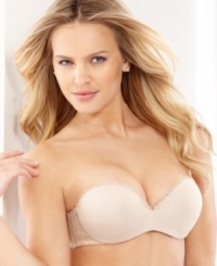 So many ways to wear it. This versatile strapless push-up bra by Lily of France comes with sets of clear and opaque straps that are removable, adjustable and convertible. Style #1121 So many ways to wear it. This versatile strapless push-up bra by Lily of France comes with sets of clear and opaque straps that are removable, adjustable and convertible. Style #1121