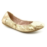 Vince Camuto Ellen Womens Size 7.5 Gold Ballet Flats Shoes New/Display Vince Camuto Ellen Womens Size 7.5 Gold Ballet Flats Shoes New/Display