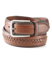 Paired with jeans or khakis, this double-stitched belt from Tommy Hilfiger captures your total casual look. Paired with jeans or khakis, this double-stitched belt from Tommy Hilfiger captures your total casual look.