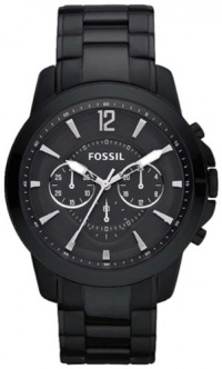 Fossil FS4723 Grant Stainless Steel Watch, Black