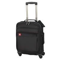 Comfort grip, one-touch dual-trolley aluminum handle system locks into two different positions, 41 & 39, to accommodate travelers of various heights. Spacious main packing area expands 2.5 for additional packing capacity and features lockable zippers sliders. Removable zippered tri-fold suiter holds several garments and reduces wrinkling. Interior features a zippered lid pocket, hanging pocket for additional organization and compression straps to secure folded items. Removable Attach-a-Bag strap secures an additional bag to the front of the upright for consolidated travel. Comfort grip, one-touch dual-trolley aluminum handle system locks into two different positions, 41 & 39, to accommodate travelers of various heights. Spacious main packing area expands 2.5 for additional packing capacity and features lockable zippers sliders. Removable zippered tri-fold suiter holds several garments and reduces wrinkling. Interior features a zippered lid pocket, hanging pocket for additional organization and compression straps to secure folded items. Removable Attach-a-Bag strap secures an additional bag to the front of the upright for consolidated travel.