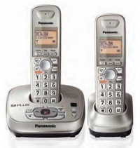 Panasonic KX-TG4022N DECT 6.0 PLUS Expandable Digital Cordless Phone with Answering System, Champagne Gold, 2 Handsets