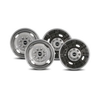 Pacific Dualies 31-1608 Polished 16 Inch 8 Lug Stainless Steel Wheel Simulator Kit for 1999-2002 Ford F350 Truck
