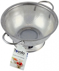 Tovolo Stainless Steel Perforated Colander, Large Tovolo Stainless Steel Perforated Colander, Large