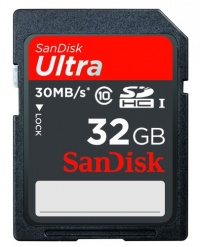 SanDisk Ultra 32 GB SDHC Class 10 Flash Memory Card 30MB/s SDSDU-032G-U46 SanDisk Ultra 32 GB SDHC Class 10 Flash Memory Card 30MB/s SDSDU-032G-U46