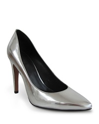 In an EXCLUSIVE TO BLOOMINGDALE'S design, Luxury Rebel adds spark to slick, pointed toe pumps with shimmering metallic uppers. In an EXCLUSIVE TO BLOOMINGDALE'S design, Luxury Rebel adds spark to slick, pointed toe pumps with shimmering metallic uppers.