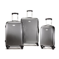 Samsonite Winfield Fashion 3 Piece Nest Luggage, Check Black/Silver, One Size Samsonite Winfield Fashion 3 Piece Nest Luggage, Check Black/Silver, One Size