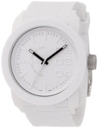 Diesel Men's DZ1436 White Silicone Quartz Watch with White Dial