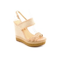 Luxury Rebel Women's Nia Wedge Sandal,Beige,40 EU/10 M US Luxury Rebel Women's Nia Wedge Sandal,Beige,40 EU/10 M US