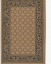 Couristan 1016/2000 Recife Garden Lattice Cocoa/Black Rug, 8-Feet 6-Inch by 13-Feet