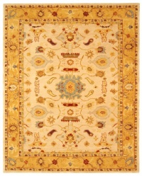 Safavieh Anatolia Collection Handmade Ivory and Gold Hand-Spun Wool Area Rug, 6-Feet by 9-Feet Safavieh Anatolia Collection Handmade Ivory and Gold Hand-Spun Wool Area Rug, 6-Feet by 9-Feet