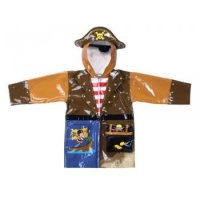 Kidorable Pirate Raincoat, Brown, 3T Kidorable Pirate Raincoat, Brown, 3T