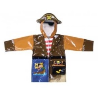 Kidorable Pirate Raincoat, Brown, 3T