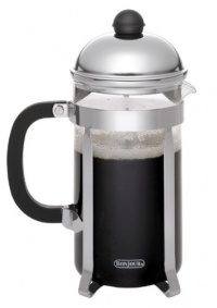 BonJour Polished Stainless Steel Monet French Press, Black, 3-Cup BonJour Polished Stainless Steel Monet French Press, Black, 3-Cup