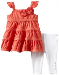 Calvin Klein Baby-girls Infant Coral Tunic with Leggings, Pink, 18 Months Calvin Klein Baby-girls Infant Coral Tunic with Leggings, Pink, 18 Months