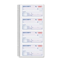 Adams Money and Rent Receipt Book, 2-Part Carbonless, 2.75 x 4.75 Inch Detached, Spiral Bound, 200 Sets per Book (SC1152) Adams Money and Rent Receipt Book, 2-Part Carbonless, 2.75 x 4.75 Inch Detached, Spiral Bound, 200 Sets per Book (SC1152)