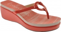 Calvin Klein Women's Willow Sandals,Pink Coral Patent Leather,7.5 M US Calvin Klein Women's Willow Sandals,Pink Coral Patent Leather,7.5 M US