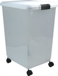 IRIS Airtight Pet Food Storage Container, 33 Quart, White IRIS Airtight Pet Food Storage Container, 33 Quart, White